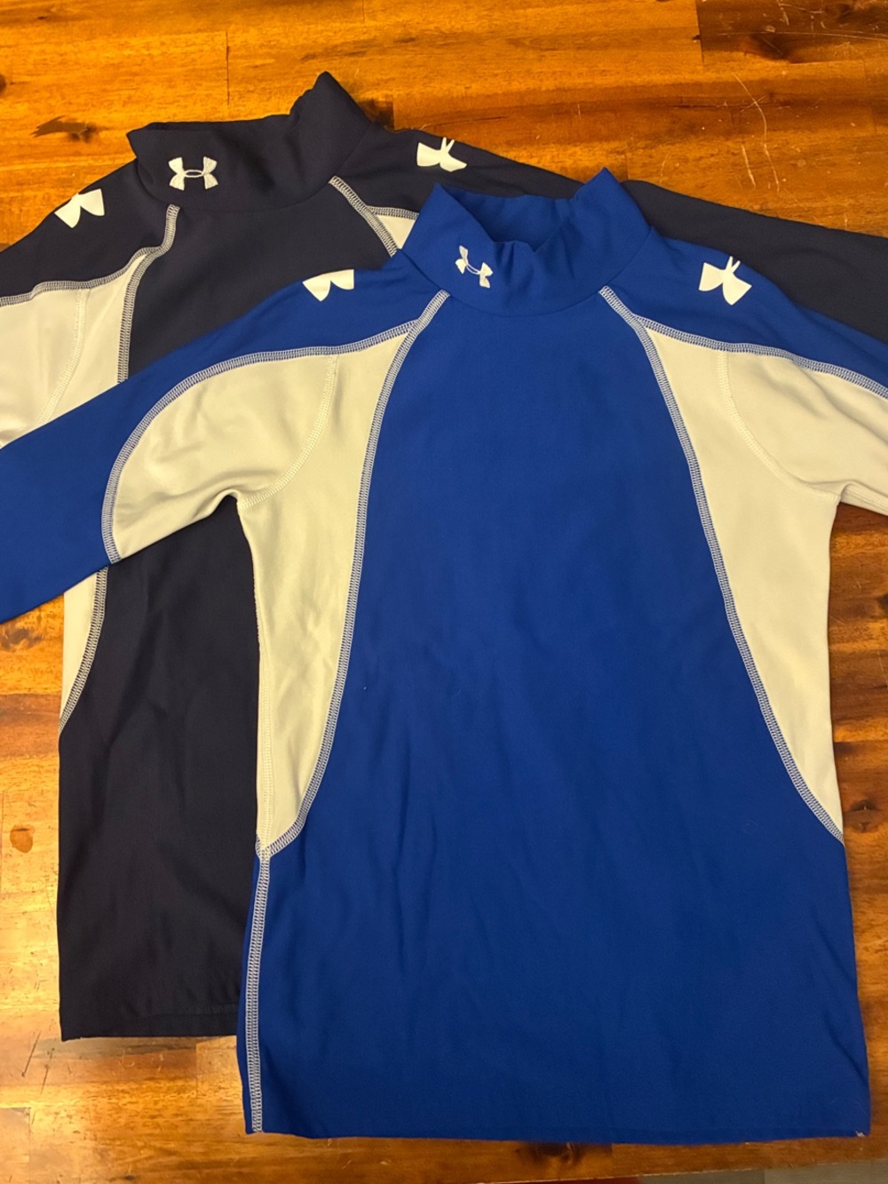Under Armour ColdGear Compression Mock Neck Longsleeve Shirts set of 2 Youth L